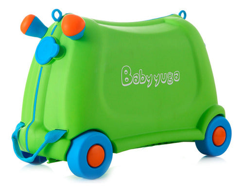 By El Rey Cart With Wheels For Kids - Buggy Walker With Strap 0