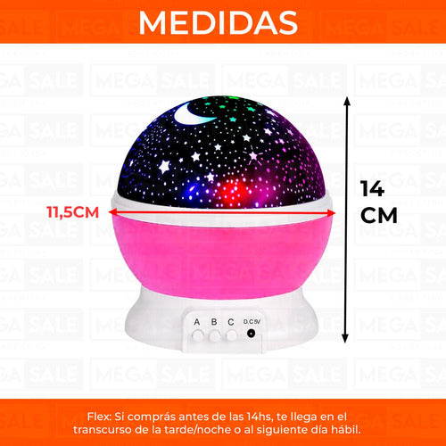 Star Moon RGB 360 USB Projector Night Light Lamp 5