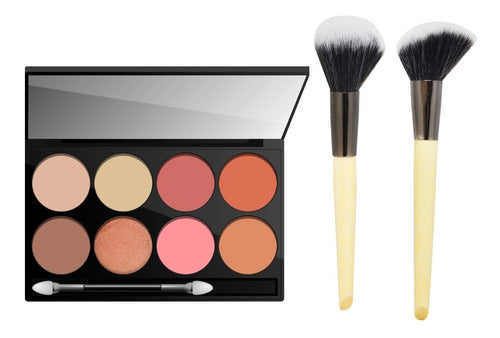 Set De Maquillaje Rubores E Iluminadores Xulu Cosmeticos 0