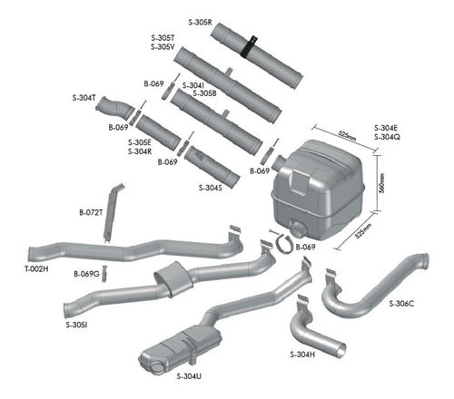 Tubo Flexible Intermedio Serie 4 C 1