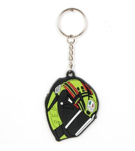 Burdah Valentino Rossi F1 Keychain Helmet 02 Moto Auto 1