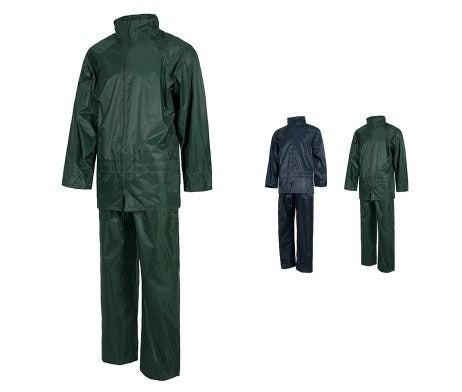 Traje De Agua Campera + Pantalón Moto Lluvia Xl Verde 1