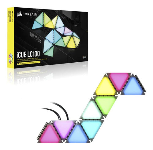 Corsair iCUE LC100 Triangular Panel RGB Lighting X9 1