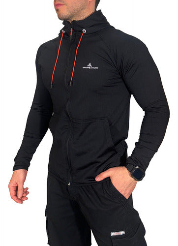 Urban Luxury Campera Deportiva Hombre Run 24 Lycra Gimnasio Urban Luxury 0