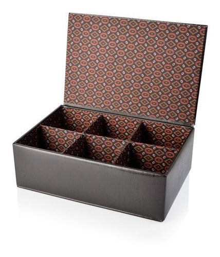 Rusconi Tea Box, Faux Leather 1