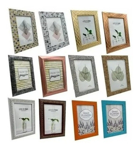 12 Decorative Photo Frames 10x15 Assorted Designs for Tabletop Display 0