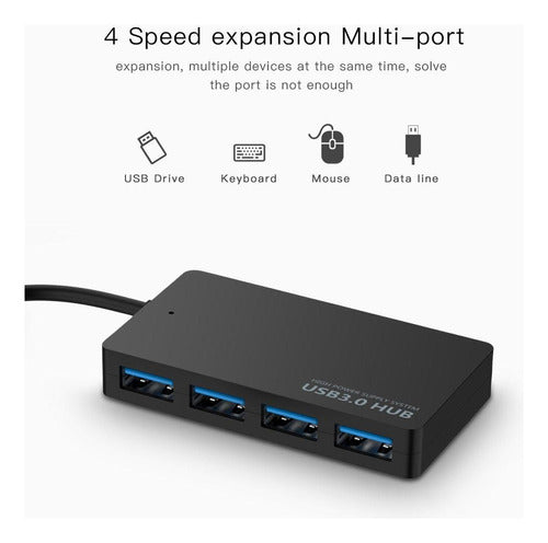 K-ubo USB-C Hub with 4 USB 3.0 Ports 1