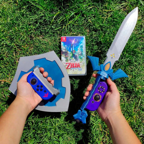 Dekaistore Zelda Nintendo Switch Master Sword and Hylian Shield Joycon Holders 2