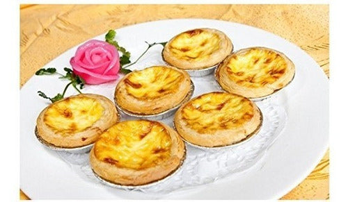 Yephets Aluminum Foil Disposable Egg Tart Mold, Mini Pie Pans 1