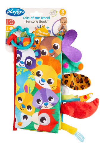 Libro Sensorial Bebe Colas De Animales Didactico Playgro 0