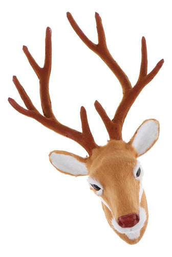 10 '' Deer Head Stuffed Animal Toy Para Crianças Presentes 0