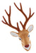 10 '' Deer Head Stuffed Animal Toy Para Crianças Presentes 0