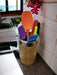 We Glam Bamboo Utensil Holder + 5-Piece Silicone Utensil Set 6