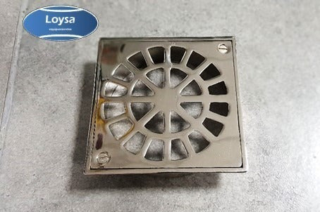 Loysa Bronze Chrome Drain Grate 10 X 10 Cm 1