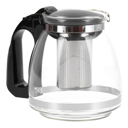 Premium Glass Teapot With Infuser 900 Ml 0