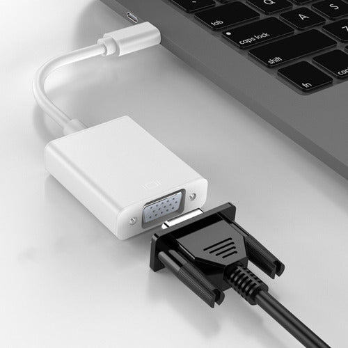 Cabo Adaptador Usb Tipo C 3.1 Para Vga Macbook Usb-c 1080p 5