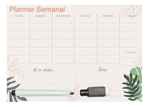 GRÁFICA LÍMITE Magnetic Weekly Planner Organizer A3 0