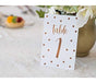 Sweetzer & Orange Rose Gold Table Numbers for Weddings 1 2