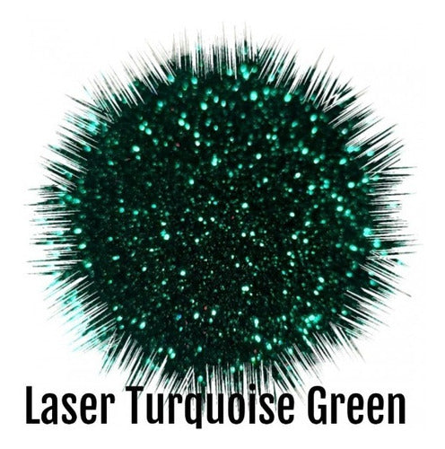 King Dust Laser Turquoise Green Edible Glitter 0