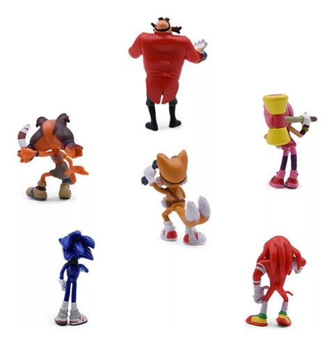 Sonic Mini Figura Acción Charmy, Knuckles , Dr.robotnik 0