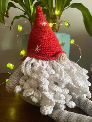 Pequemau Gnomo Navideño Tejido A Crochet Amigurumi 4