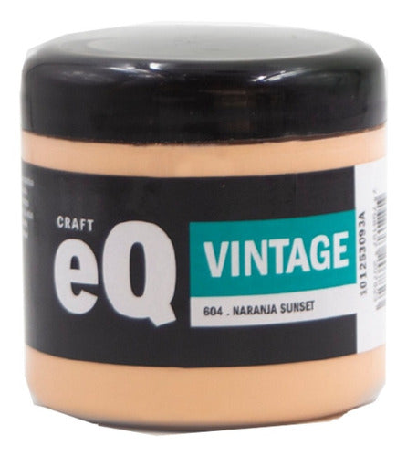 EQ Arte Vintage Decorative Paint 200ml 04 - Sunset Orange 0