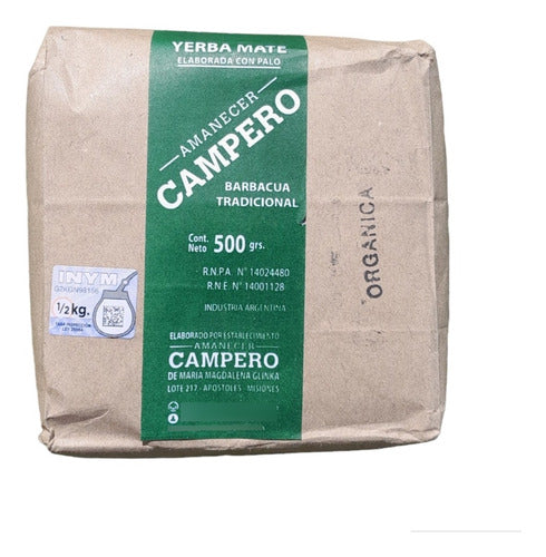 Amanecer Campero Barbacua Yerba Mate 5kg - Artesanal 0