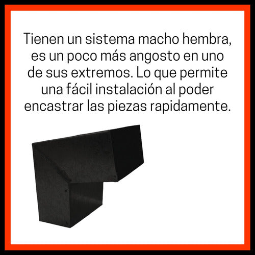 Generic Codo 2x4 Pulgadas O 5x10 Cm En Color Negro Zinguería C25 3