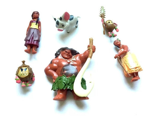 Disney Moana Set Mini Figures 12 Units Character Dolls 4