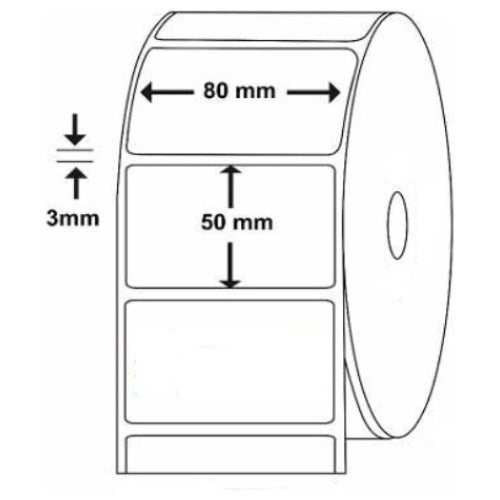 Digitek Printer Market Self-Adhesive Thermal Label 80x50 Mm X475u Nexuspos Zebra 1