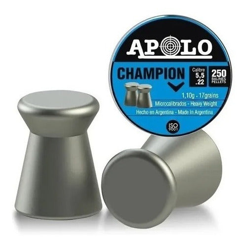 Balines 5,5mm Apolo Champion X250 Aire Comprimido 0