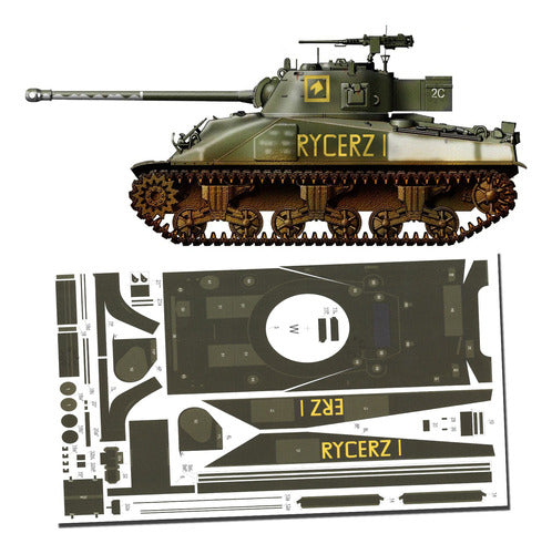 Sherman Ic Firefly Escala 1.25 Papercraft 0