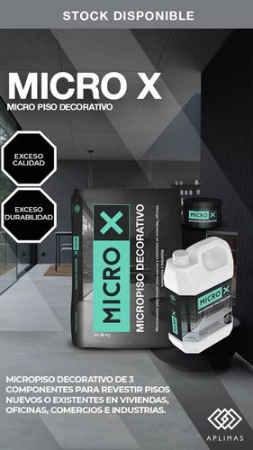 Microcemento Micro-x Base Blanca Neutra Entintable  X 29.4kg 1