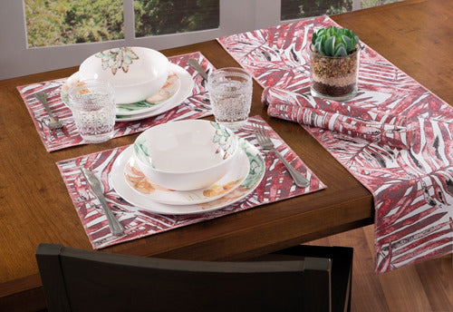 Jean Cartier Set of 4 Placemats + Table Runner 0