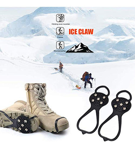 Crampones Antideslizantes Para Caminar En Nieve 5 Dientes-2u 1