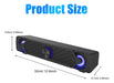 Smalody LED Mini Speaker for Computer - Sound Bar with Light Effects 4