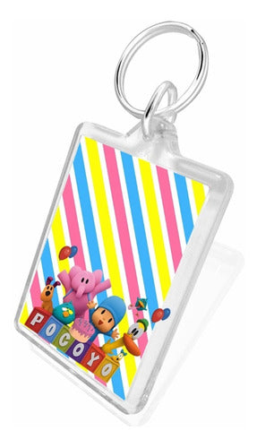 Sakura Artesania Personalized Pocoyo Keychains - Pack of 10 1