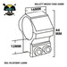 Millett 30mm Steel Rings for 22mm Rail Medium Scope Mount 1