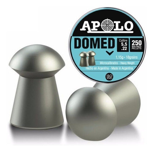 Combo 3 Apolo Domed 5.5mm x250 Pellets Can - Rifle Ammo Pack 1