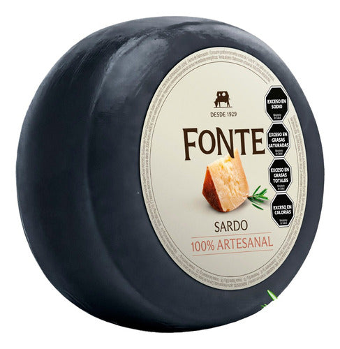 Quesos Fonte Sardo Cheese Complete Wheel 3.5 Kg Approx 0