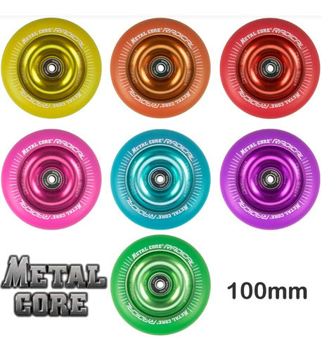 Metal Core Pro Model Johan Walzel 100mm 88A Scooter Freestyle Wheel 3