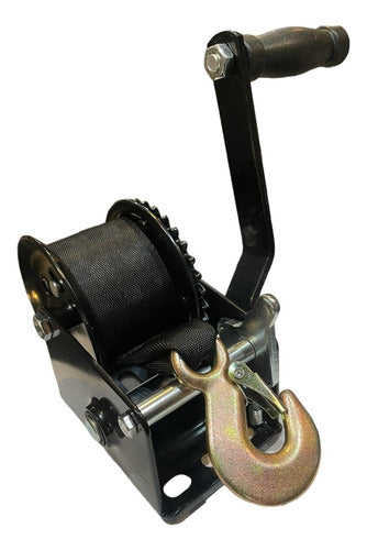600 Lbs Nautical Trailer Winch with Strap 0