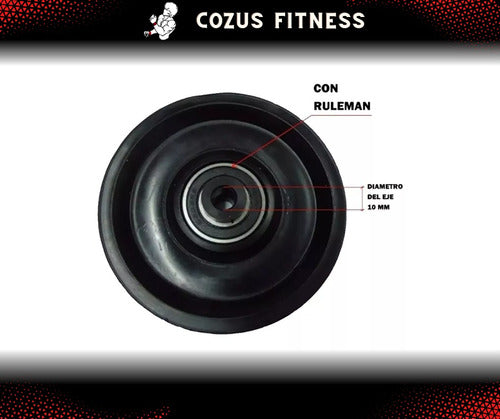 Cozus Fitness Poleas Para Multigimnasio 90 Mm Repuesto Para Gimnasios 2