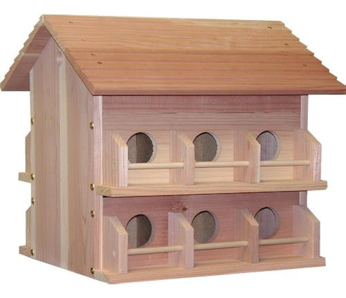 Heath Outdoor Products M12DP Deluxe Wood Martin House 0