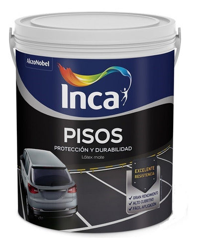 Pintura Pisos Inca Negro 4l 0