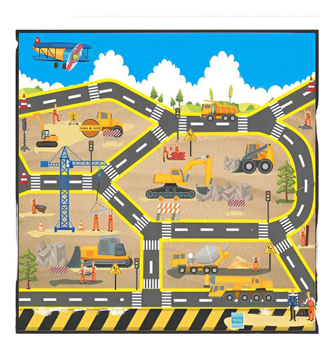 Lona Didáctica Pista De Autos Ciudad Juego Infantil 45x45cm. 0