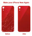 Tapa Trasera De Repuesto Para iPhone XR Rojo 3