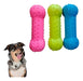 Shop Chew Bone for Pets with Squeaker and Textured Design in Various Fluorescent Colors 2