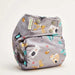Reusable Eco-Friendly One-Size Cloth Diaper in Gray Forest Print 2
