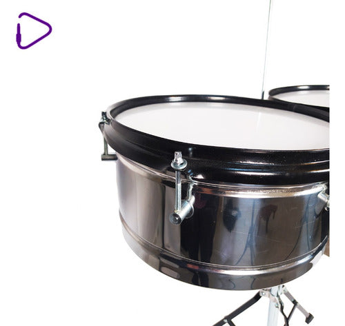 PLUG Timbaleta Chata 13 Y 14 Cromada Pie Soporte Para 1 Accesorio 2